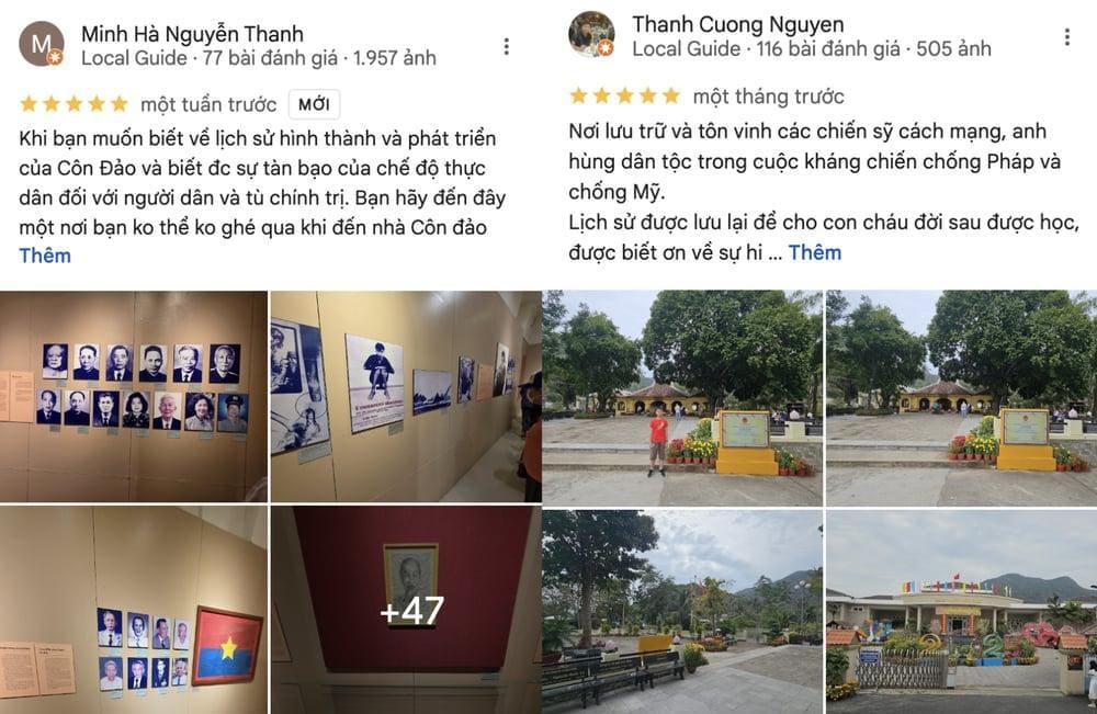 Đ&aacute;nh gi&aacute; của du kh&aacute;ch sau khi tham quan bảo t&agrave;ng C&ocirc;n Đảo (Nguồn: Internet)